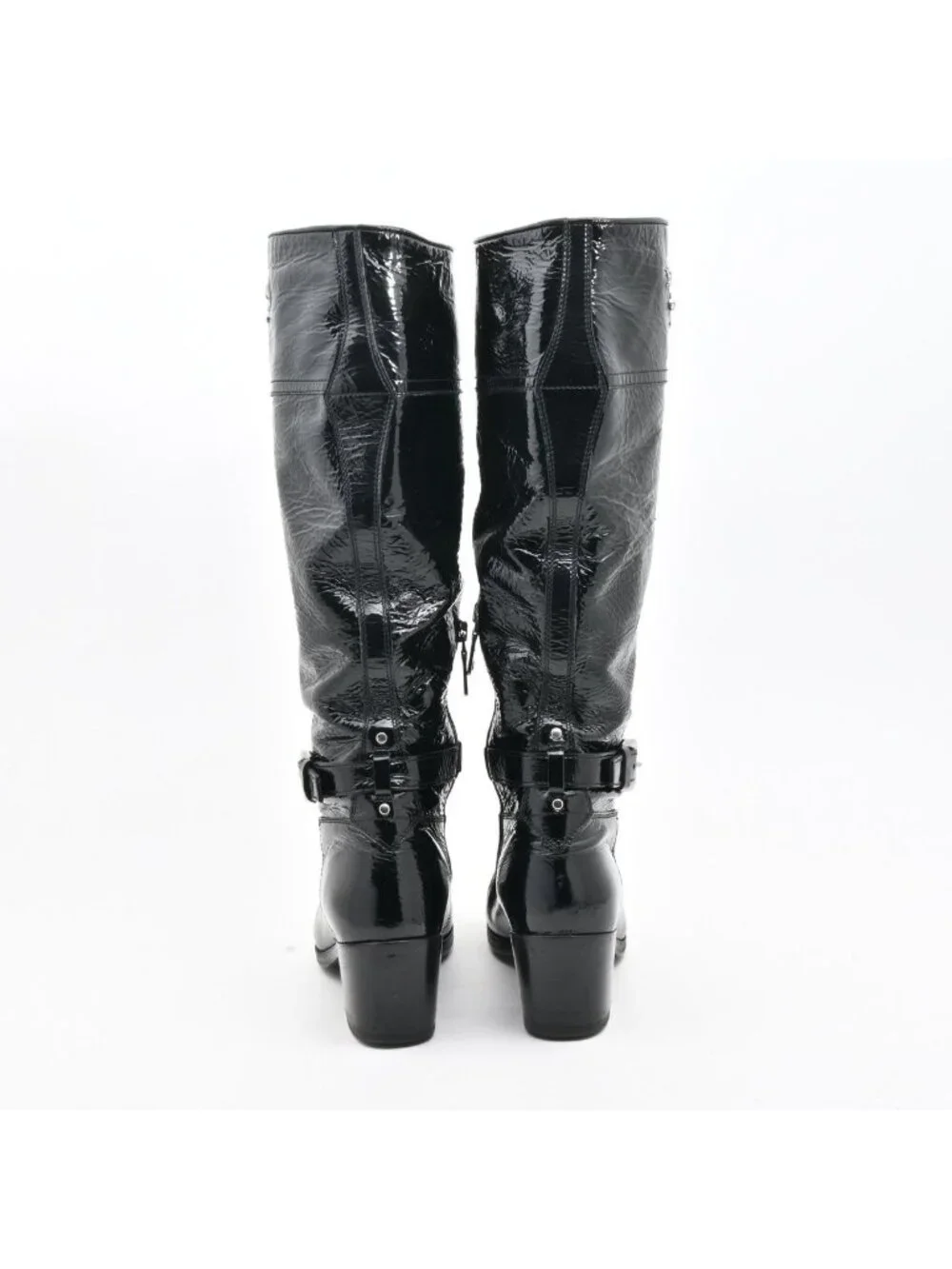Prada Long Boots Black Leather
